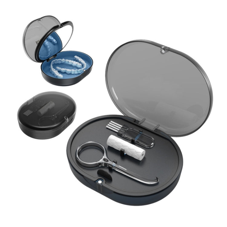 Supporto magnetico per bretelle Beauty Mirror nero e navy