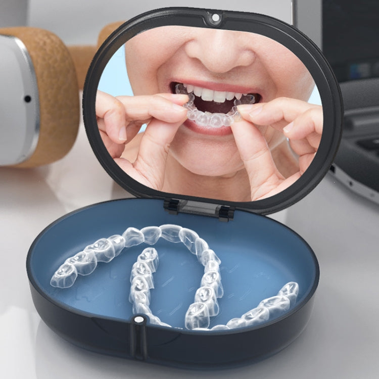 Supporto magnetico per bretelle Beauty Mirror nero e navy