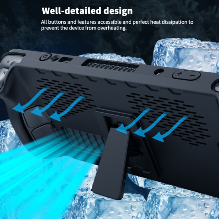 Custodia in TPU per Steam Deck con adesivo pulsante touchpad