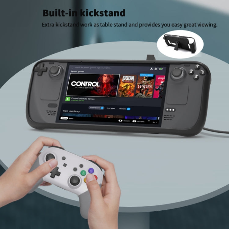 Custodia in TPU per Steam Deck con adesivo pulsante touchpad