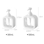 Flacone dosatore trasparente per disinfettante 300ml e 500ml