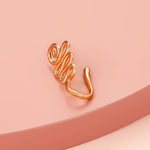 Set 10 clip per naso in rame con decorazione zirconi