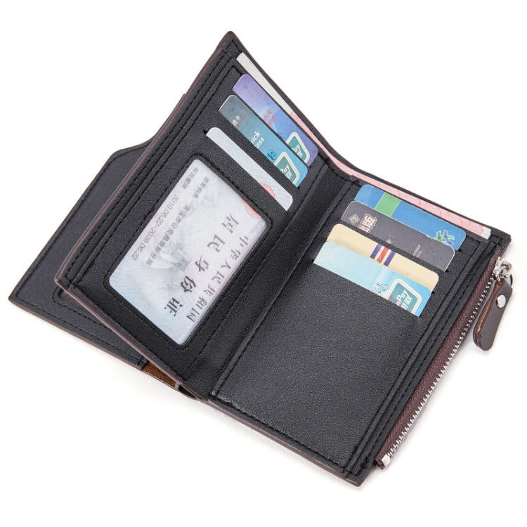 Portafoglio corto uomo con cerniera multi-card BEEDOVR 9902