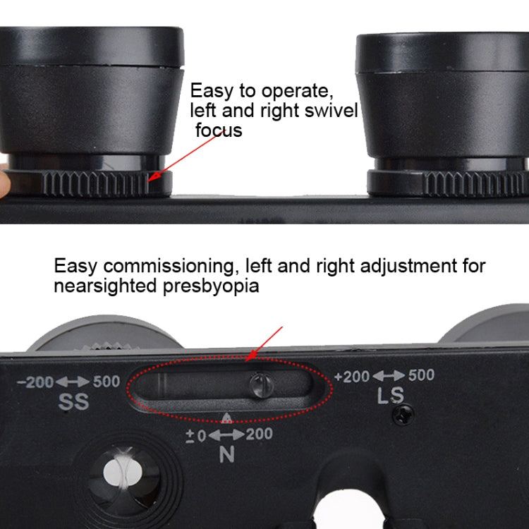 Binocolo da pesca Camman 3x28 con messa a fuoco regolabile