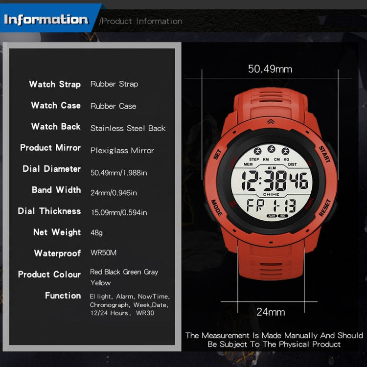 SYNOKE 9811 Orologio sportivo con schermo luminoso
