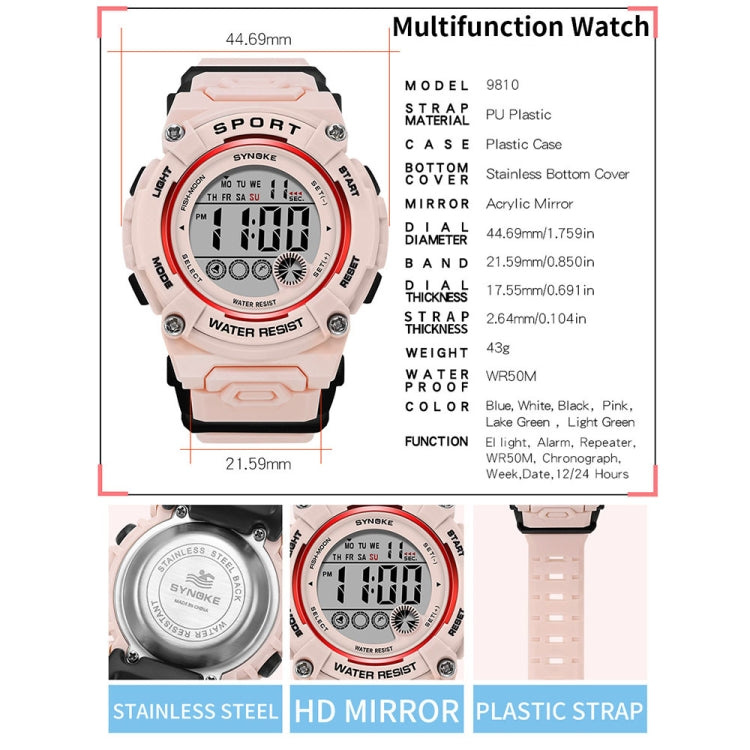 SYNOKE 9810 Orologio sportivo multifunzione luminoso
