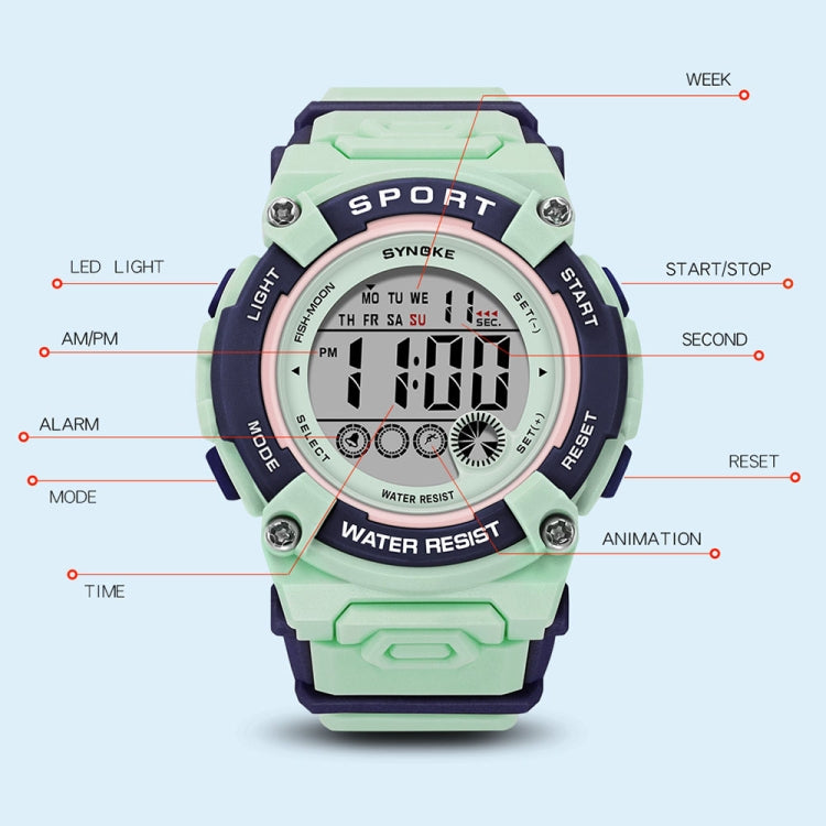 SYNOKE 9810 Orologio sportivo multifunzione luminoso