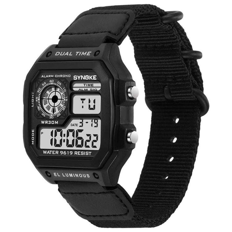 Orologio luminoso SYNOKE 9619C con cinturino in nylon