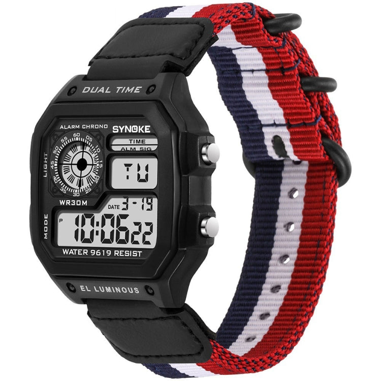Orologio luminoso SYNOKE 9619C con cinturino in nylon