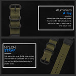 Orologio luminoso SYNOKE 9619C con cinturino in nylon