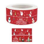 Adesivi natalizi per bambini 25x75mm 120 pezzi