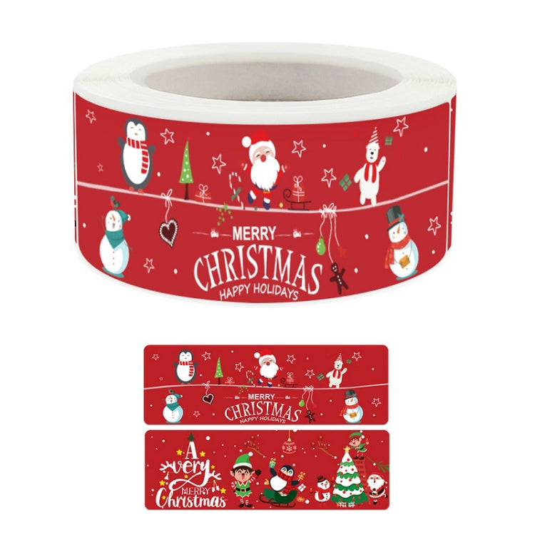 Adesivi natalizi per bambini 25x75mm 120 pezzi