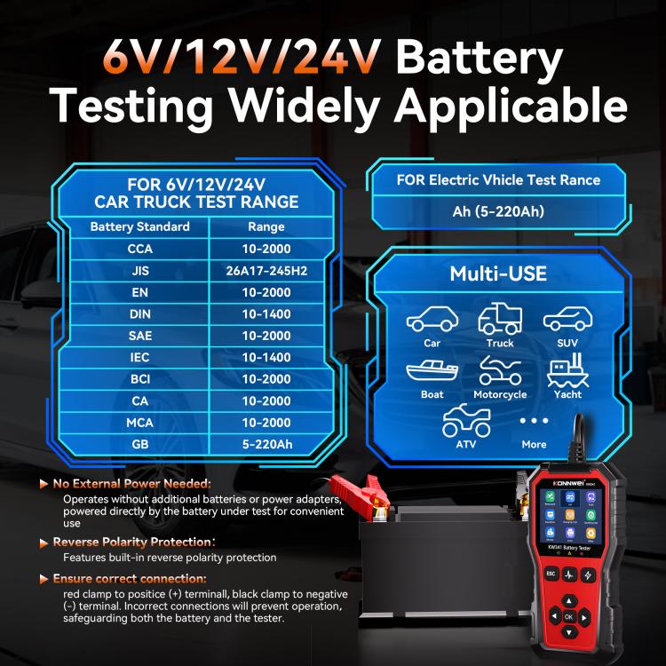 Lettore codici motore OBDII KW341 diagnostica auto