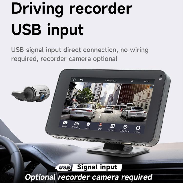 Riproduttore wireless schermo 4,7" con CarPlay e Android Auto