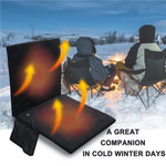 Cuscino riscaldante USB con schienale per campeggio invernale