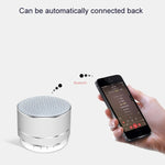 Mini altoparlante Bluetooth wireless in metallo