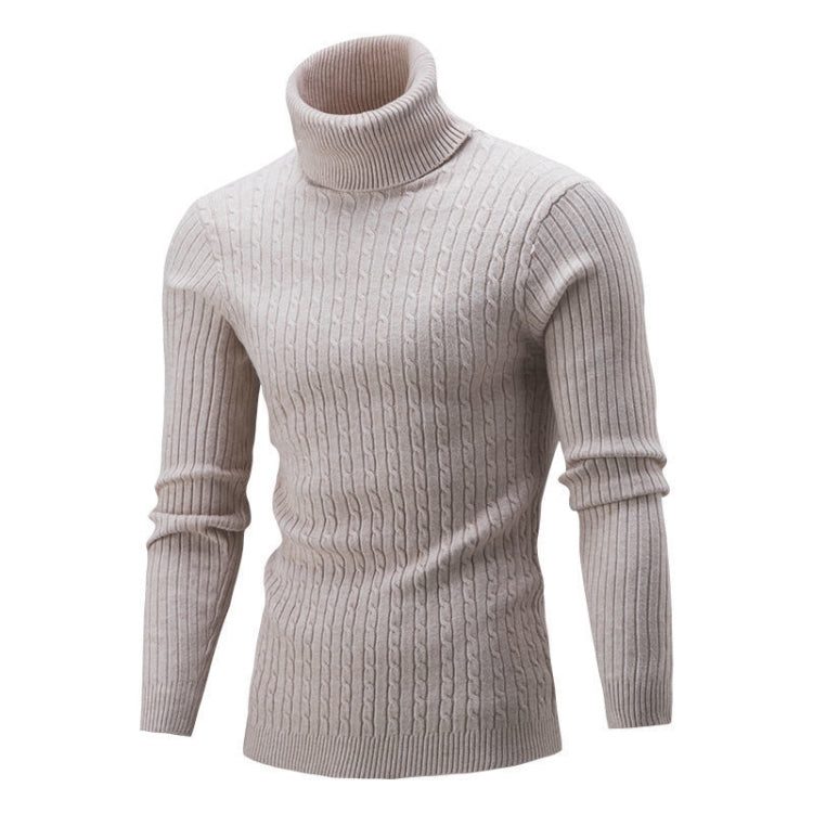 Maglione uomo collo alto maniche lunghe in maglia M-XXXL