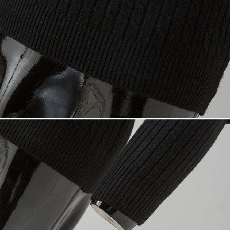 Maglione uomo collo alto maniche lunghe in maglia M-XXXL