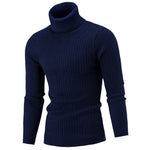 Maglione uomo collo alto maniche lunghe in maglia M-XXXL