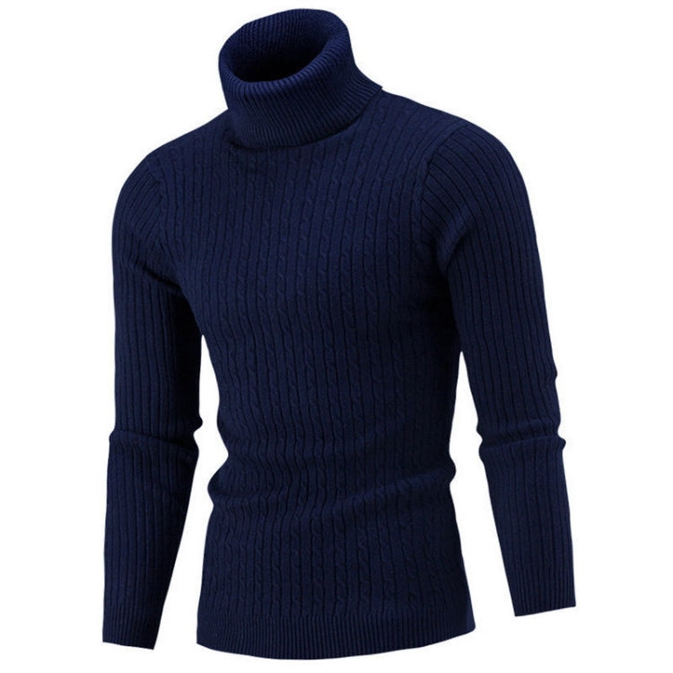 Maglione uomo collo alto maniche lunghe in maglia M-XXXL