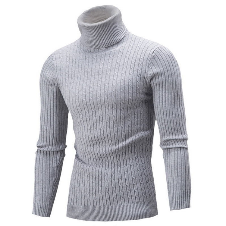 Maglione uomo collo alto maniche lunghe in maglia M-XXXL
