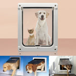 Porta per animali in ABS con foro 36x30 cm bianco