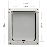 Porta per animali in ABS con foro 36x30 cm bianco