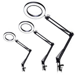 Lente d'ingrandimento 5X LED con lampada USB pieghevole