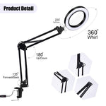 Lente d'ingrandimento 5X LED con lampada USB pieghevole