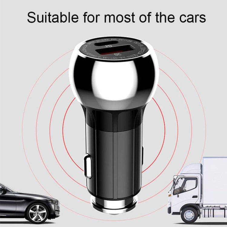 Caricabatterie rapido per auto LDNIO C1 36W PD QC 3.0