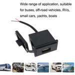 Caricabatterie auto USB singolo 2.4A 12-24V compatto