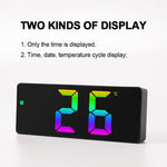 Sveglia elettronica LED con display colorato 17cm