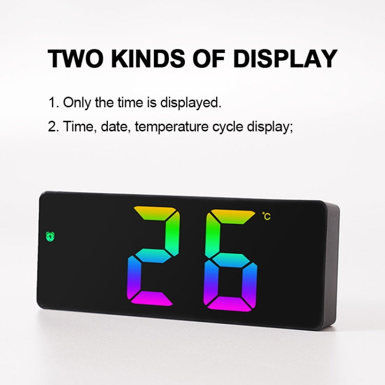 Sveglia elettronica LED con display colorato 17cm