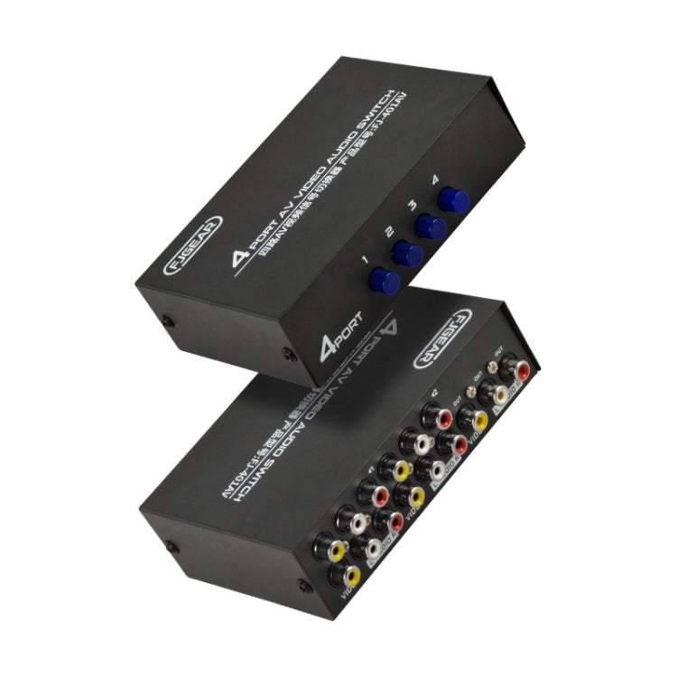 FJGEAR FJ-401AV commutatore audio e video AV 4 vie