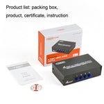 FJGEAR FJ-401AV commutatore audio e video AV 4 vie
