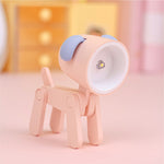 Mini lampada LED da scrivania pieghevole a forma di animale