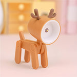 Mini lampada LED da scrivania pieghevole a forma di animale