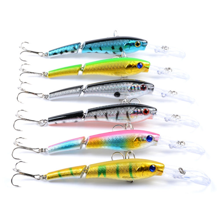 Set 6 Esche Artificiali Multi-sezione 13,3 cm 13,4 g