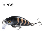 Set 5 esche artificiali M0081 5 cm 3,6 g plastica