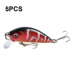 Set 5 esche artificiali M0081 5 cm 3,6 g plastica