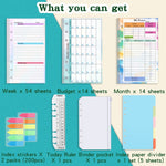 Inserto A6 6 Fori per Manuale Budget Book 3 in 1