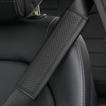 Protezione spalla cintura sicurezza auto in pelle 6,5x23cm