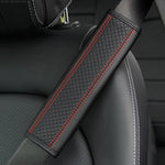 Protezione spalla cintura sicurezza auto in pelle 6,5x23cm