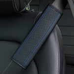 Protezione spalla cintura sicurezza auto in pelle 6,5x23cm