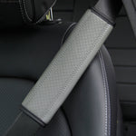 Protezione spalla cintura sicurezza auto in pelle 6,5x23cm
