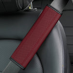 Protezione spalla cintura sicurezza auto in pelle 6,5x23cm