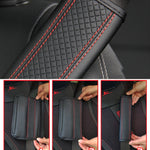Protezione spalla cintura sicurezza auto in pelle 6,5x23cm