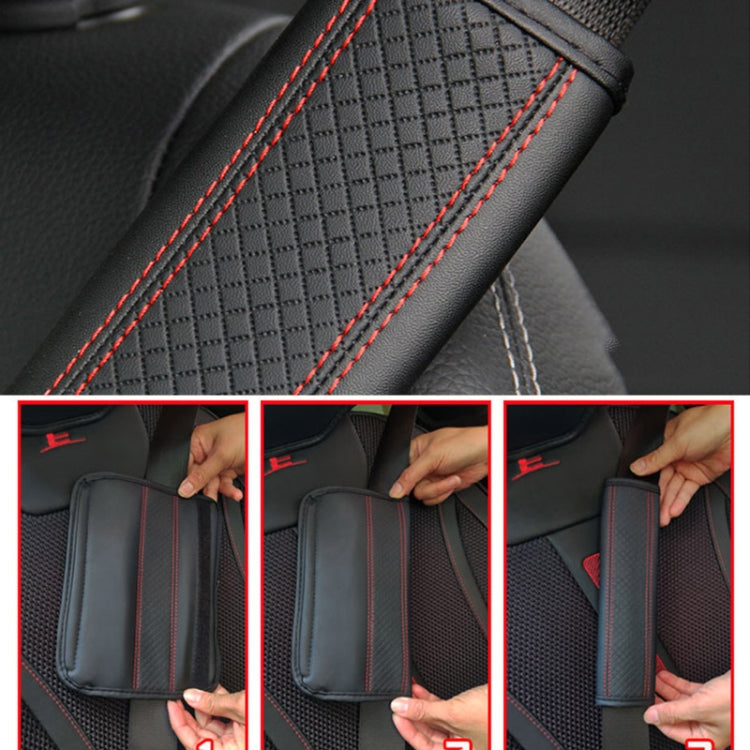 Protezione spalla cintura sicurezza auto in pelle 6,5x23cm