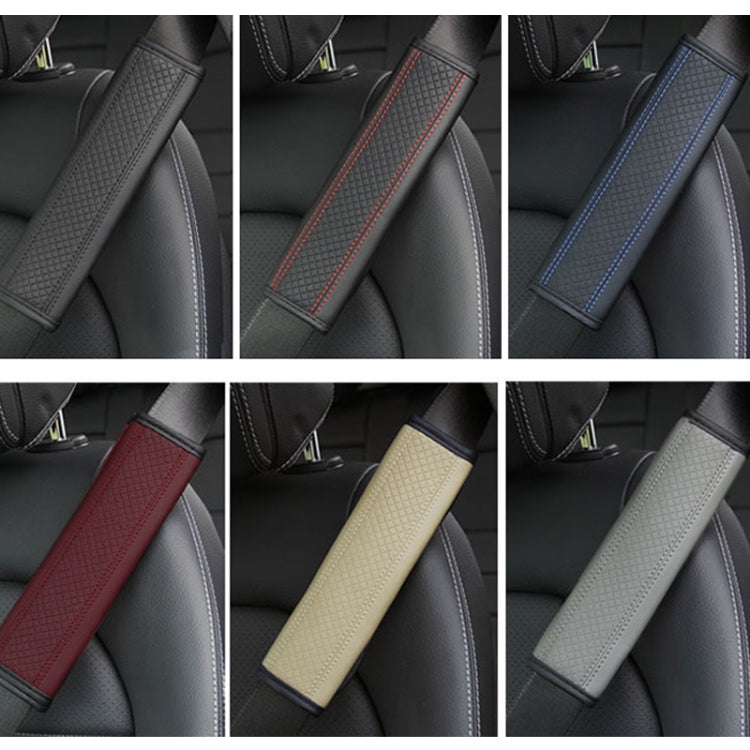 Protezione spalla cintura sicurezza auto in pelle 6,5x23cm