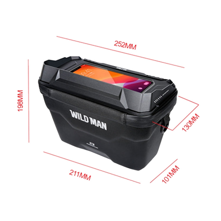 Borsa bici impermeabile 3L con touch screen WILD MAN XT8